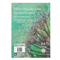 Papel Transfer T-Shirt InkJet A4 Tecidos Escuros - 10 Fls