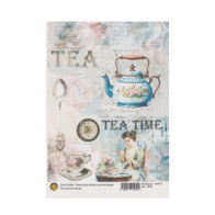 Papel de Arroz - Blue tea time