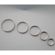 Conjunto de 5 cortadores de metal redondos