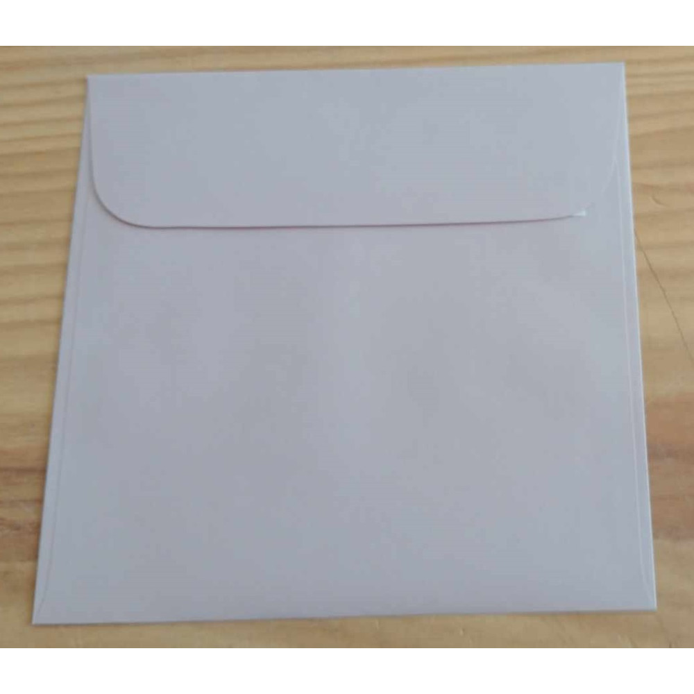Envelope Quadrado Floreta Rosa Seco