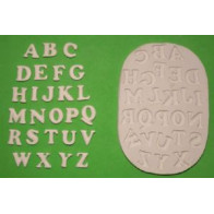 Molde de silicone alfabeto